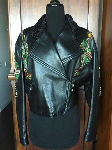 versace leather jacket vintage|Vintage Gianni Versace Jackets .